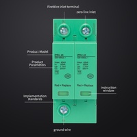 Parafoudre IPRU 40 AC/DC vert pour applications électriques de l'industrie photovoltaïque