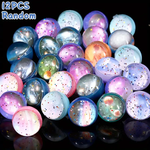 1 pz Mini <span class=keywords><strong>Galaxy</strong></span> palle rimbalzanti, bomboniere per feste a tema spaziale con coriandoli Glitter, giocattoli regalo sfusi per ragazzi e ragazze, riempitivi per Goodie Bag - Product Image 6