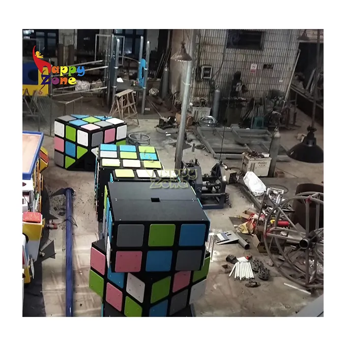 Rubik Cube Creative Climbing Wall Climbing Pile Designed for Children's Indoor Play Center