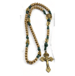 <span class=keywords><strong>Rosario</strong></span> <span class=keywords><strong>de</strong></span> combate <span class=keywords><strong>para</strong></span> <span class=keywords><strong>hombre</strong></span>, bronce antiguo, 550 Paracord, collar católico, colgante <span class=keywords><strong>de</strong></span> cruz <span class=keywords><strong>de</strong></span> Jesús, joyería religiosa <span class=keywords><strong>para</strong></span> oración, venta al por mayor - Product Image 4
