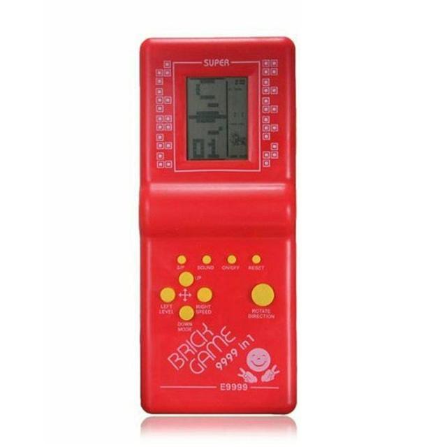 Rts Classic Handheld Brick Game Kids Machine Toy with Music Playback Portable Game Console Pocket Game Box Joyful Gift