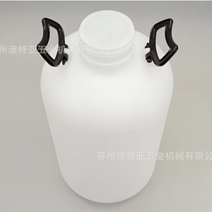 Botella grande de boca ancha de HDPE para productos químicos con tapa de rosca, forma redonda 5-011-06 - Product Image 2