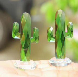 <span class=keywords><strong>Cactus</strong></span> de Cristal, Bonito <span class=keywords><strong>Cactus</strong></span> de Vidrio, Soporte para Anillos, Decoración - Product Image 2
