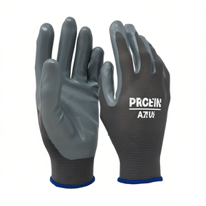 Guantes de poliéster TTAKE con revestimiento de nitrilo, guantes de trabajo protectores para uso industrial - Product Image 2