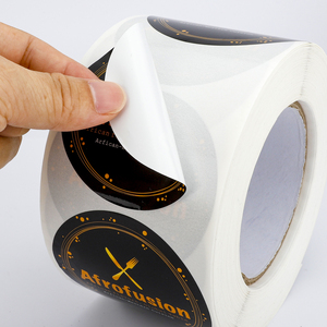 Etiquetas Adhesivas Personalizadas con Logotipo, Etiquetas Redondas de Papel Vinilo, Impresión de Etiquetas Adhesivas Impermeables en Rollo - Product Image 3