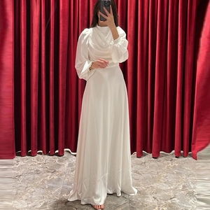 Dubai Style Abaya Dress Set - Muslim Kaftan With Hijab & Belt - Modest Islamic Clothing For Women