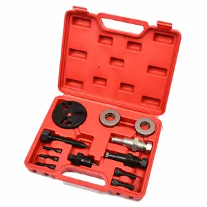 Kit de herramientas de instalación de aire acondicionado, extractor de cubo de embrague de compresor de AC automático automotriz, instalador, 12 Uds.