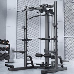 Máquina Multifuncional para Gimnasio y Uso Doméstico: Rack de Sentadillas de Acero, Máquina Smith, Jaula de Potencia y Cable Crossover - Product Image 2