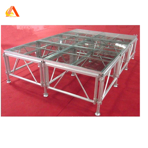 Escenario Portátil de Cristal y Aluminio de Alta Calidad Transparente para Piscinas, Bodas y Eventos - Product Image 4