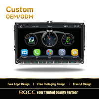 Lecteur DVD de voiture BQCC 9 pouces avec Mirror Link 2 DIN, Carplay, radio FM AM RDS, vidéo pour Volkswagen Polo Tiguan Passat B6 CC Golf 5 Amarok
