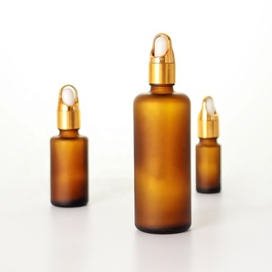 Frosted hổ phách chai thủy tinh 200ml 100ml 50ml 30ml 15ml 10ml với khác nhau có nắp đậy và ống nhỏ giọt niêm phong cho các loại tinh dầu - Product Image 4