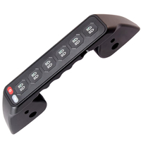 LEDIYTE Panneau de commande de poignée de montant A en aluminium CNC de qualité supérieure avec indicateur LED multi-gang pour le contrôle des feux auxiliaires de voiture