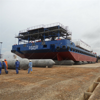 Airbag de mise à l'eau ISO 14409 D1.5 x 20m, homologué CCS BV, en caoutchouc gonflable marin pour le sauvetage de barges