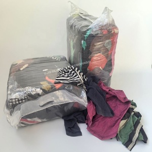 Trapos de Limpieza Industriales de Algodón Reciclado Mixto para Camisetas, 10kg 25kg - Product Image 1