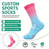 Chaussettes de sport professionnelles pour le cyclisme et la course à pied, pour hommes et femmes, avec fond en tissu éponge, longues, mi-mollet, absorbant la transpiration, respirantes, pour le basketball