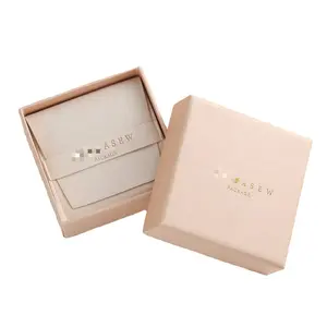 Luxury velvet pouch sponge jewelry jewellery necklace ring custom logo gift paper jewelry box jewelry packaging