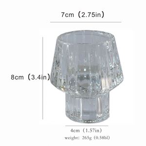 Adorno Vintage, decoración de cristal, accesorios de velas románticas de lujo, lámpara de té para el hogar, luz a prueba de viento, candelabro de Halloween - Product Image 6