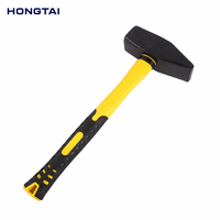 Marteau de charpentier HONGTAI à manche plastifié, tête en acier à haute teneur en carbone pour travaux métalliques et ponts