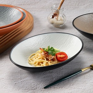 Thuyền hình bán buôn bộ đồ ăn Nhà hàng không thể phá vỡ tàu hình dạng món ăn & tấm Bộ đồ ăn cho khách sạn - Product Image 5