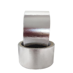 <span class=keywords><strong>Cinta</strong></span> Adhesiva <span class=keywords><strong>de</strong></span> <span class=keywords><strong>Aluminio</strong></span> <span class=keywords><strong>de</strong></span> Alta Resistencia para HVAC, 20m, Reflectante, para Ventilaciones y Hornos, con Adhesivo Acrílico Activado por Agua - Product Image 3