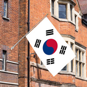Venta al por mayor personalizado 3x5 pies bandera nacional de Corea del Sur colgante al aire libre fibra de poliéster entrega rápida todas las banderas de países personalizadas - Product Image 2