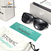 Paquet d'étuis à lunettes de soleil haut de gamme de luxe avec logo personnalisé Boîtes cadeaux Boîte d'emballage en carton pour lunettes de soleil Ensemble de pochettes en tissu