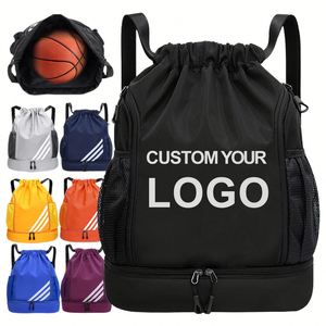 New Style <b>Drawstring</b> <b>Backpack</b> Bag Wholesale Custom Logo Casual Travel Men's Sports Basketball - Product Image 1