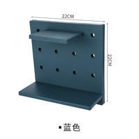 Organisateur mural pour décoration intérieure en gros Panneau perforé en plastique pour étagère de rangement murale Étagère à chevilles pour bassin