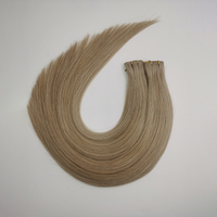 Extensions de cheveux raides Remy européens blonds blanc glace, double trame invisible, cuticules alignées, vierges, doublement teints