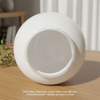 Abat-jour en verre soufflé opale fait main de style européen pour remplacement de lampe, abat-jour suspendu en verre opale blanc pour salle de bain