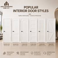 Porte intérieure moderne en bois, panneau MDF HDF, porte apprêtée blanche pour maison résidentielle, appartement, projets commerciaux