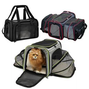 हॉट सेल पोर्टेबल फोल्डिंग एक्सपेंडेबल सॉफ्ट-साइडेड ब्रीथेबल ट्रांसपोर्ट एयरलाइन स्वीकृत कैट बैग पेट कैरियर ट्रैवल उत्पाद - Product Image 1