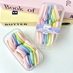 <b>Childrens</b> Hair <b>Ties</b> Boxed Girls High Elasticity Seamless Double Ponytail Princess Series Seven Color Bento Daily Use - Product Image 4