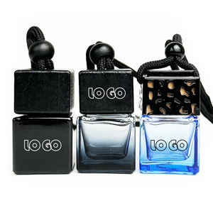 Lujo Venta caliente portátil Mini colgante de madera del coche ambientador botella coche Perfume botella de vidrio - Product Image 6