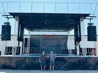 SINOSWAN ST 80 Steel - Plateforme d'événements extérieure à installation rapide pour concerts et mariages, surface antidérapante