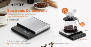 Báscula de espresso profesional Camry con medición de alta precisión y función de temporizador automático para cafeterías - Product Image 5