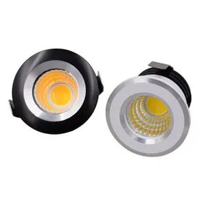 Lampu Sorot Led Mini 3W 12V, Lampu Sorot Langit-langit Tersembunyi untuk Lemari Kabinet Anggur Penghitung Pameran Perhiasan