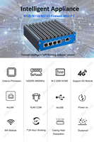 Server Mini PC Tanpa Kipas 4xI226 Lan N5105 16GB DDR5 512GB SSD HD DP RJ45 COM PfSense/OPNsense Firewall Server Hemat Daya