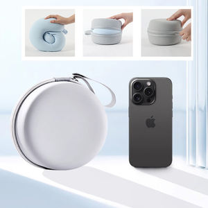 Oreiller de Voyage 100% Pure Mousse à Mémoire de Forme Essentiel pour Avion Voiture Bureau Sieste Camping Logo Personnalisable Matière Coton - Product Image 2