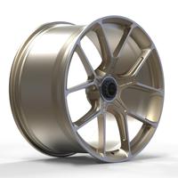 Rines de Aleación de Aluminio Forjado Personalizados de 1 Pieza, Rines de Lujo con Bloqueo Central de 18, 19, 20, 21 y 22 Pulgadas para Porsche 911, 718, Lamborghini Urus