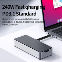 Cable USB A387 Thunderbolt4 en Ángulo de 40 Gbps, Carcasa de Aluminio Tipo C de 0.07 m, Cable USB FPC Todo en Uno de PVC para Transferencia Rápida de Datos, Micrófono y Monitor