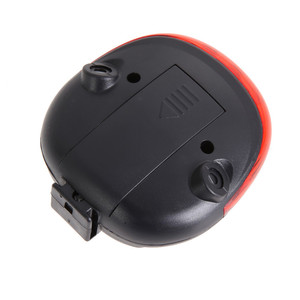 Taşınabilir bisiklet güvenlik uyarı işığı su geçirmez bisiklet arka kuyruk lambası 5 LED ve 2 lazerler 3 modları ile akülü - Product Image 6
