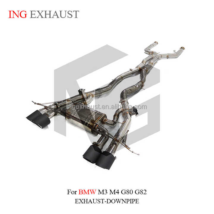 ING Performance for BMW M3 M4 G80 G82 Catback Stainless Steel Exhaust ...