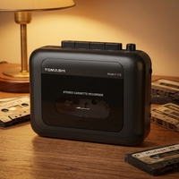 Lecteur de cassette portable rétro Walkman stéréo vintage avec enregistreur audio, vente directe d'usine