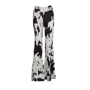 Vente en gros 2025 Collection d'automne Pantalon <span class=keywords><strong>taille</strong></span> haute décontracté évasé imprimé vache pour femmes Pantalon sarouel Motif camouflage <span class=keywords><strong>Taille</strong></span> <span class=keywords><strong>XL</strong></span> - Product Image 3