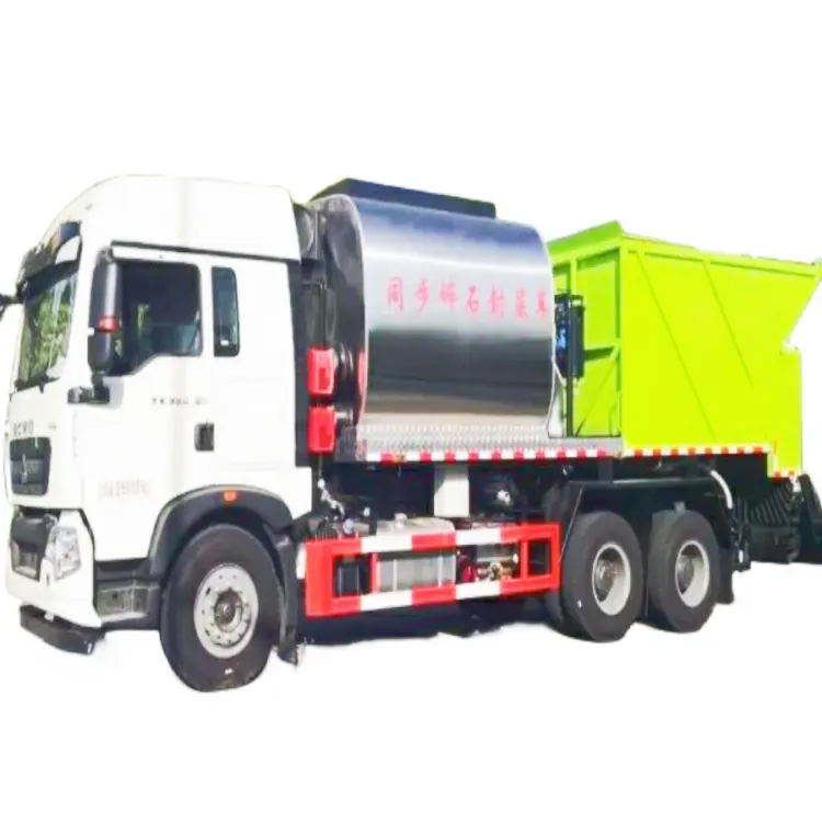 sinotruck HOWO brand 6*4 road machine asphalt distributor synchronous chip sealer gravel truck for sale
