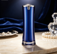 Flacon de lotion en acrylique personnalisé avec logo DY-G-154 30ml 50ml, récipient cosmétique rond vide pour l'emballage de sérum pour soins de la peau