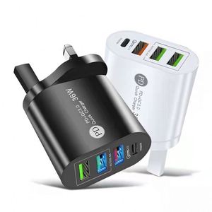 36W <b>USB</b> <b>C</b> Charging Block for IPhone13 12 Pro Max <b>Type</b>-<b>c</b> <b>Adapter</b> 4-port Multi-function Android Charger <b>USB</b> PD Wall Charger - Product Image 2