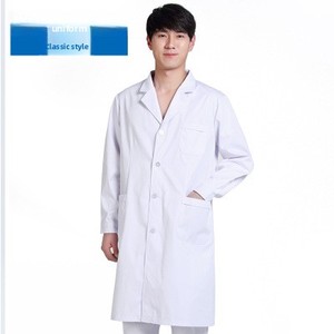 <span class=keywords><strong>Camice</strong></span> da Laboratorio Medico a Maniche Lunghe per <span class=keywords><strong>Uomo</strong></span>, Vestibilità <span class=keywords><strong>Slim</strong></span>, in Tessuto Dobby Poliestere/Cotone, Abbigliamento da Lavoro - Product Image 3