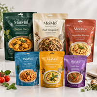 Sachet Doypack en aluminium Rcpp de qualité alimentaire, haute température 121°C, pour cuisson sous vide, idéal pour aliments santé et Moi Moi